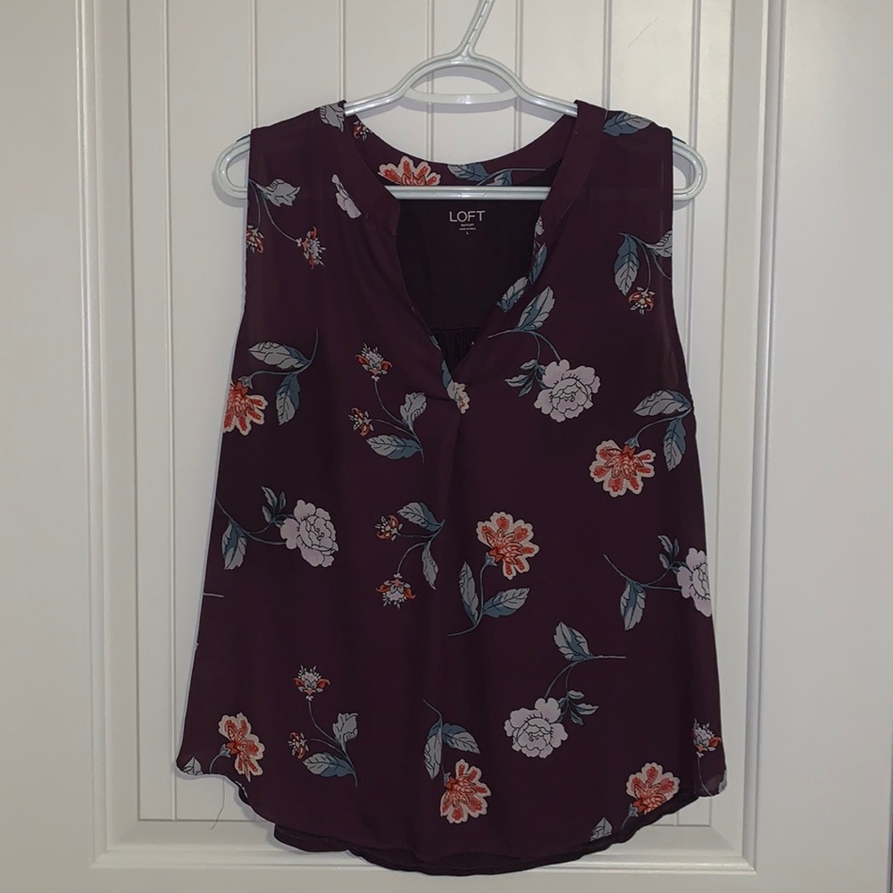 Sleeveless LOFT blouse